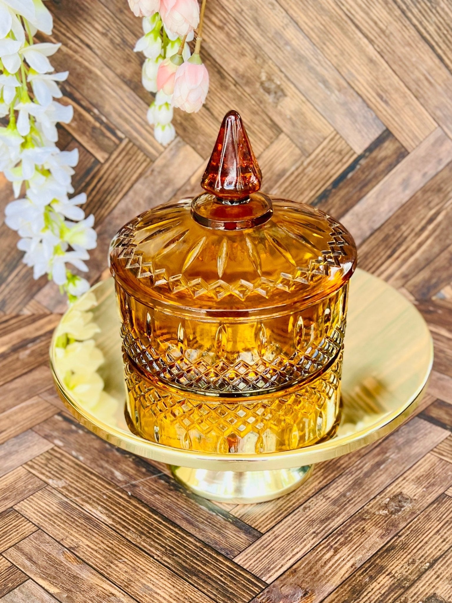 Amber Princess (Customizable) - Glass - Modern Vintage Candle