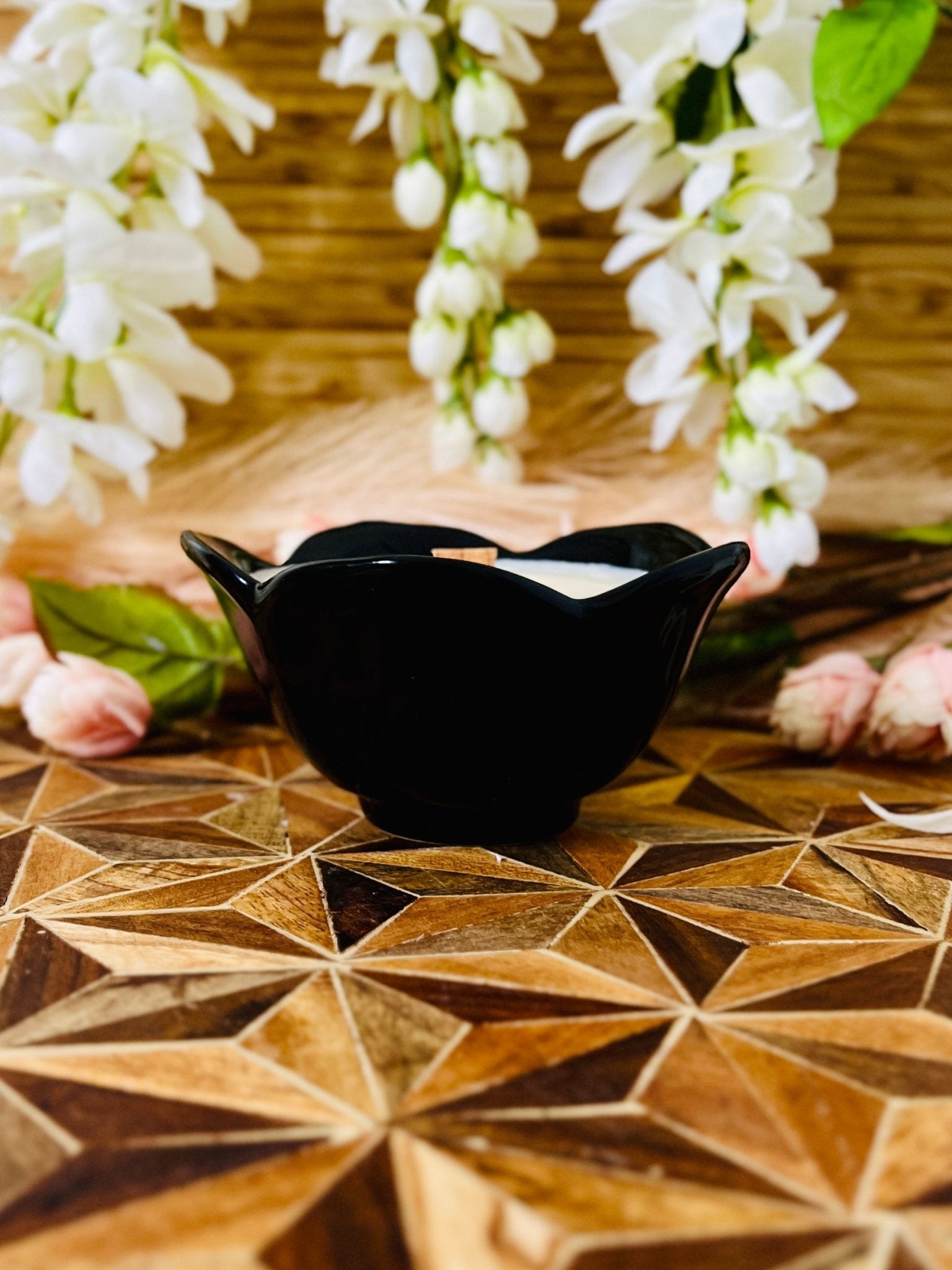 Black Lotus - Ceramic - Modern Vintage Candle