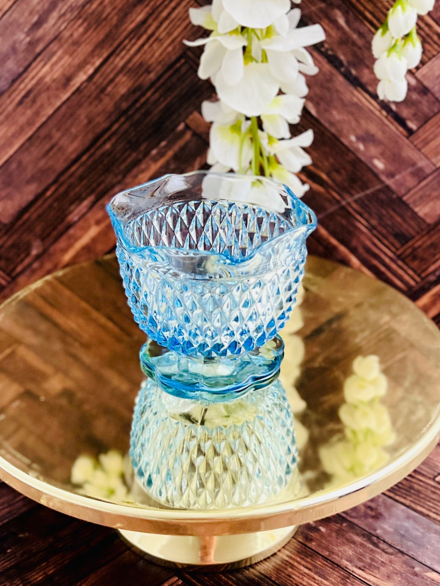 Blue Diamond - Glass - Modern Vintage Candle