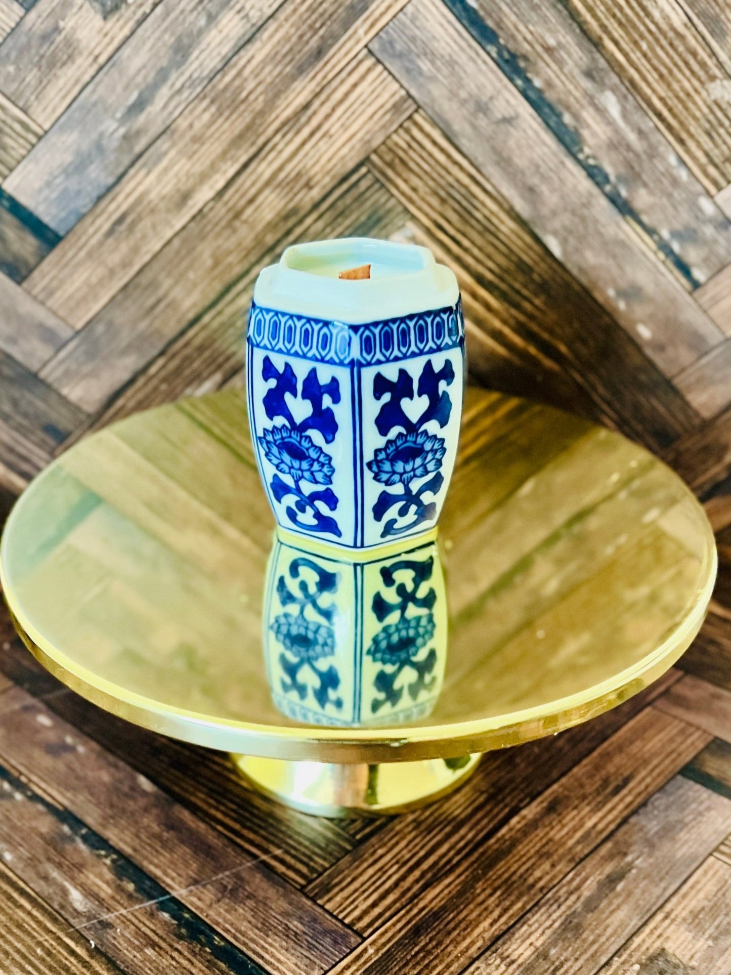 Blue Ginger - Porcelain - Modern Vintage Candle