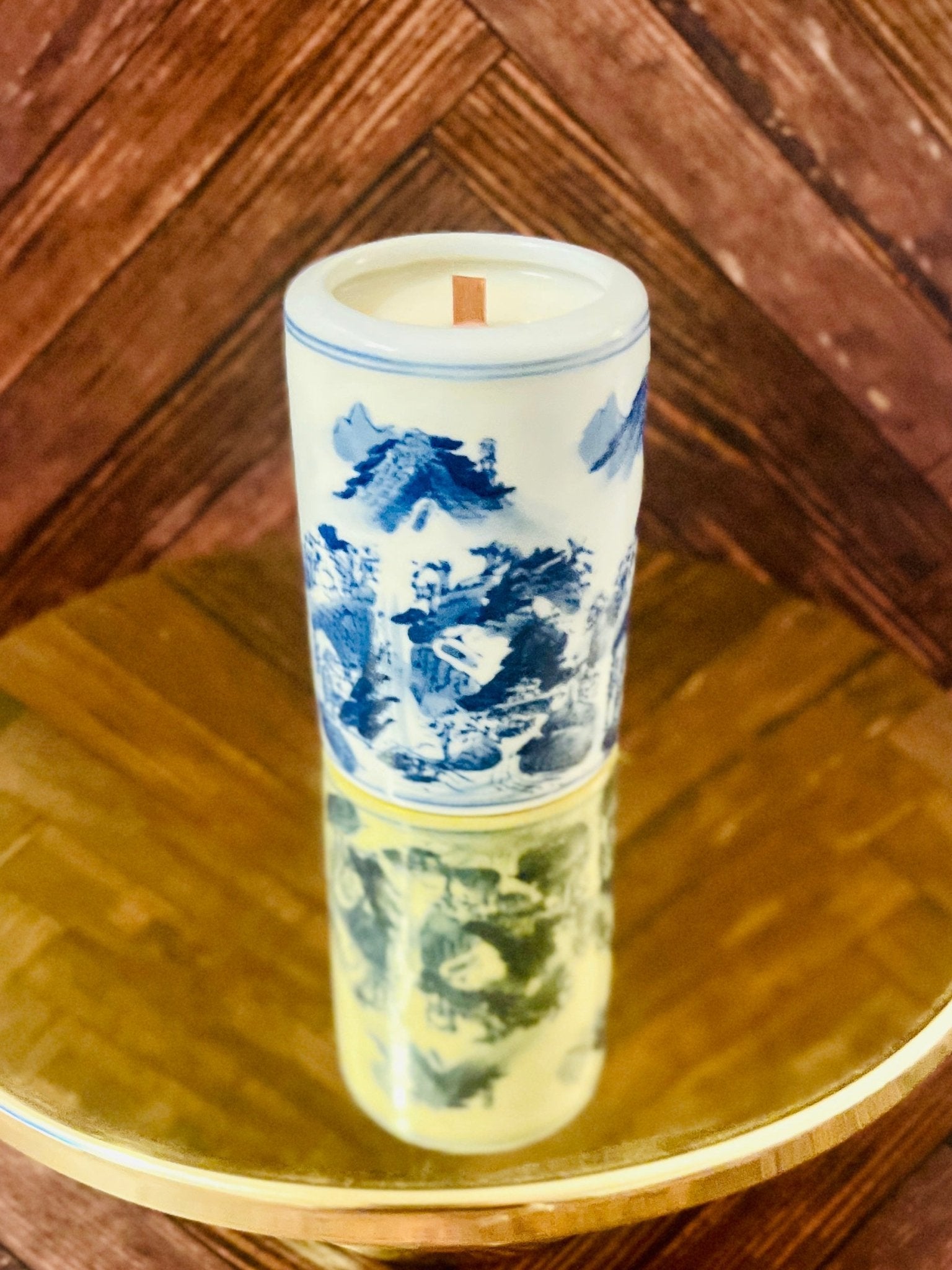 Blue Mountain - Porcelain - Modern Vintage Candle