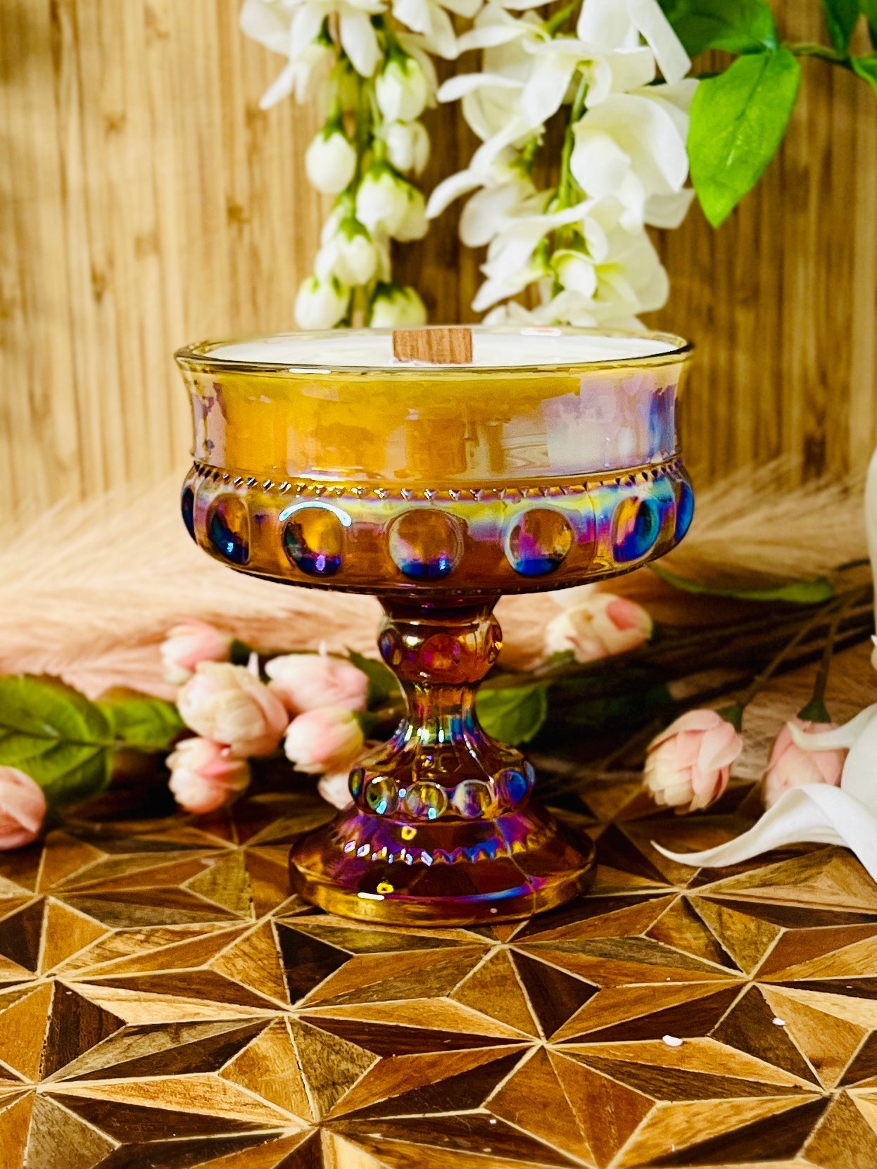 Carnival - Carnival Glass - Modern Vintage Candle