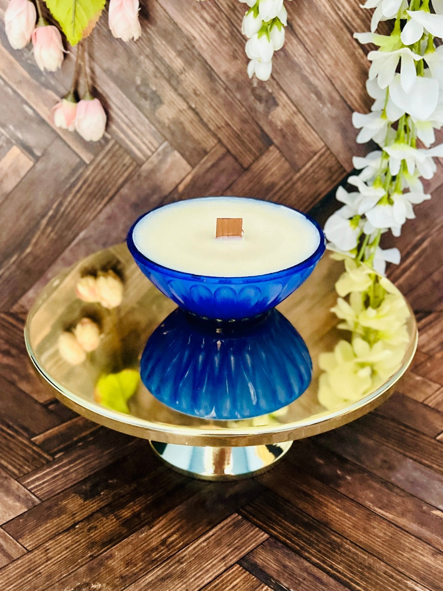 Cobalt Flame - Glass - Modern Vintage Candle