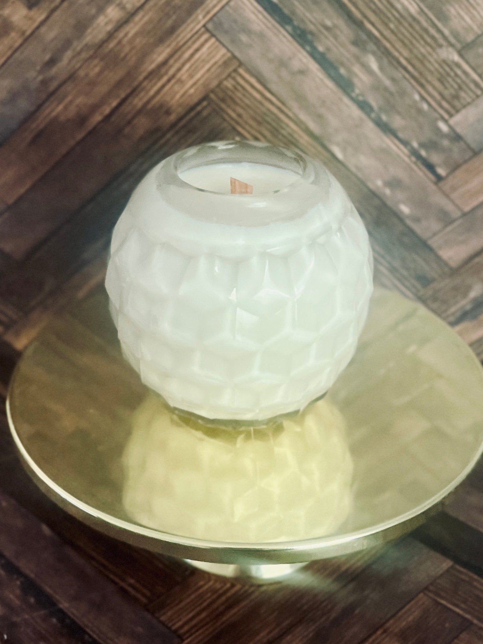 Cubist Rose - Glass - Modern Vintage Candle