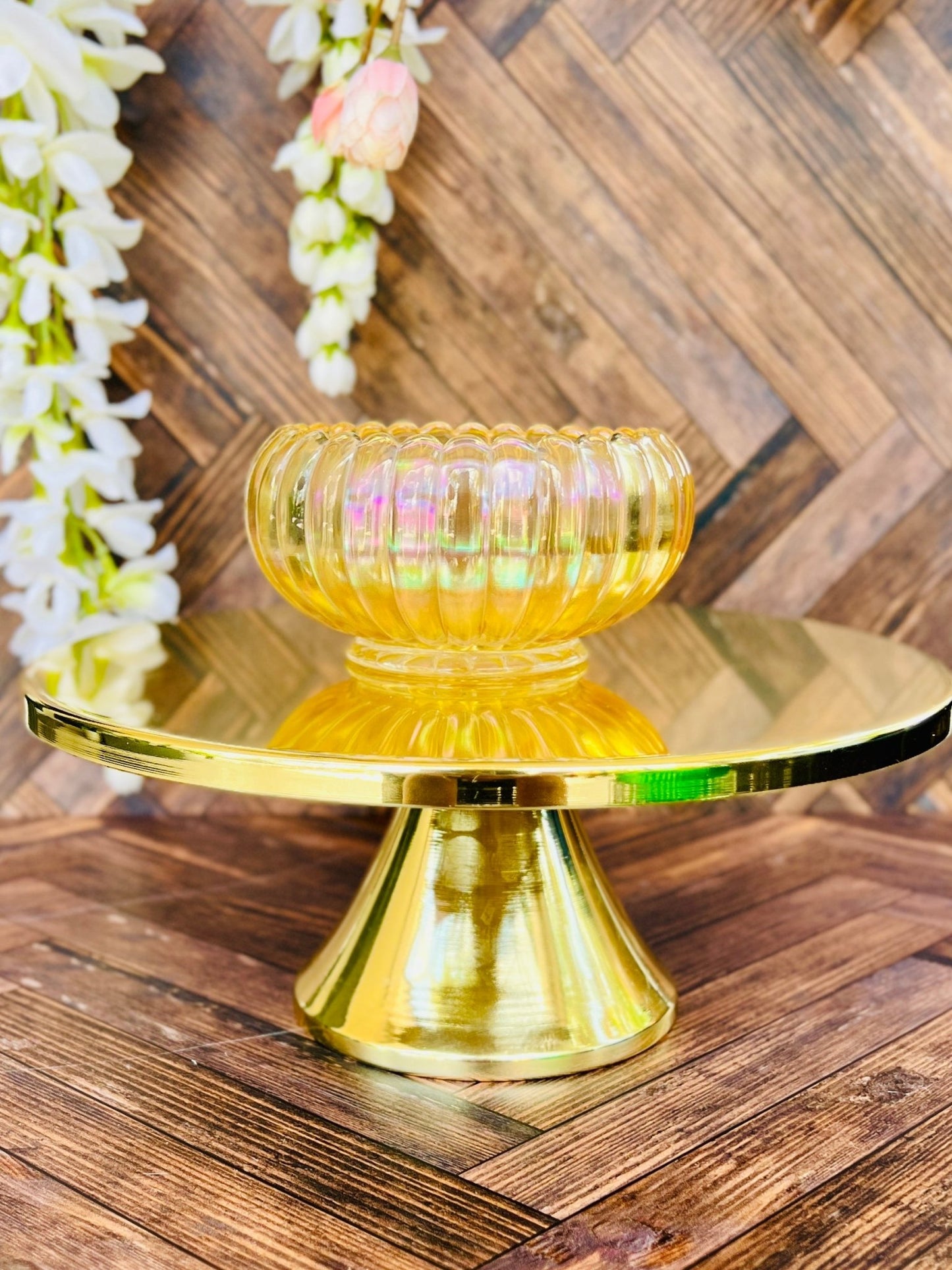 Gold Carnival - Carnival Glass - Modern Vintage Candle