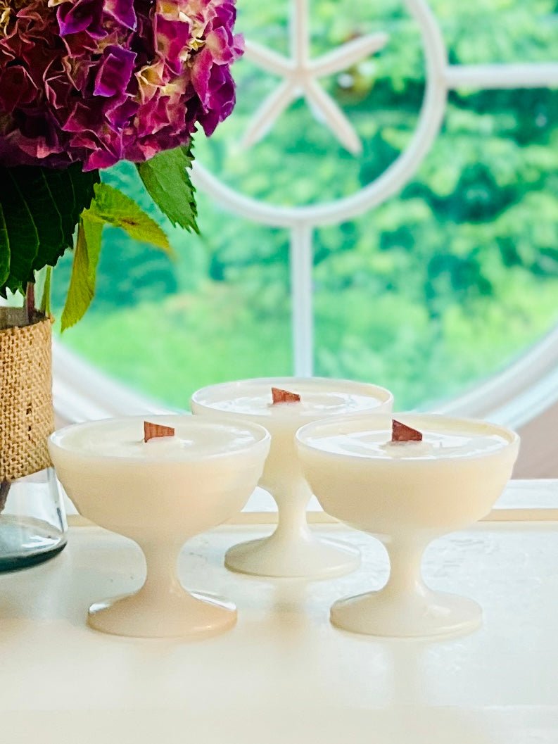 Hazel White - Milk Glass - Modern Vintage Candle