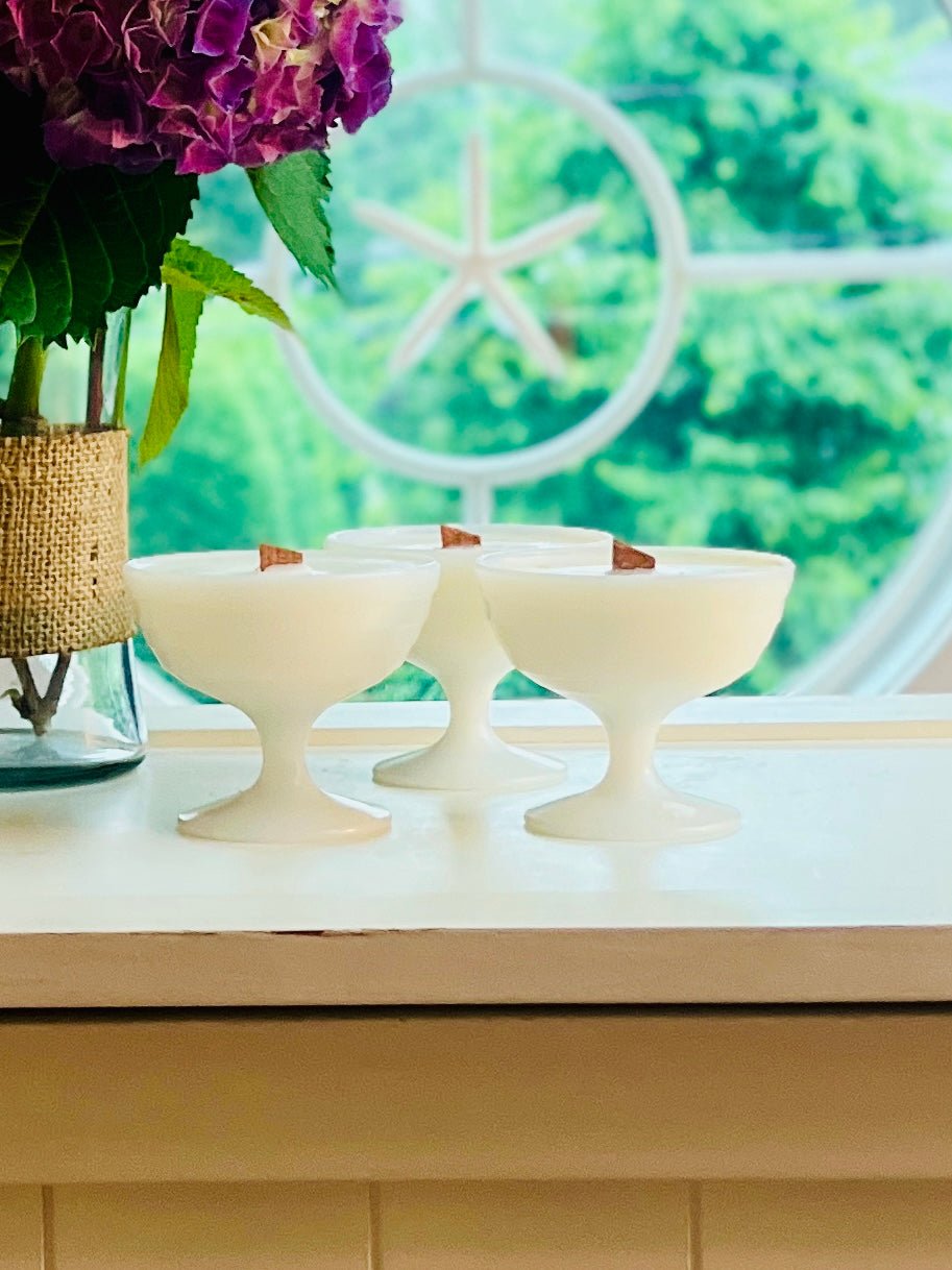 Hazel White - Milk Glass - Modern Vintage Candle