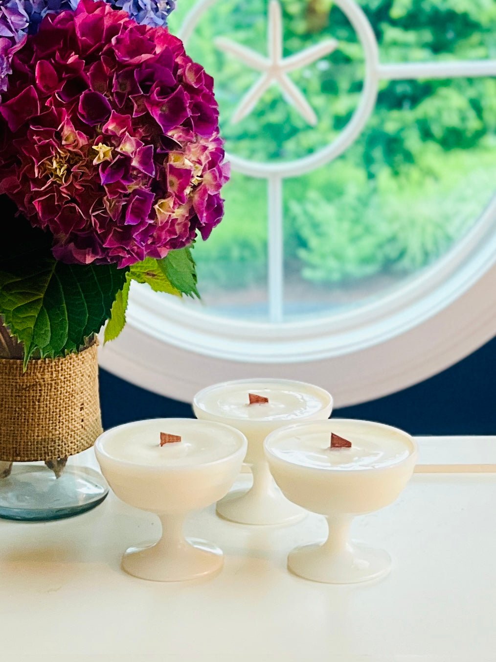 Hazel White - Milk Glass - Modern Vintage Candle