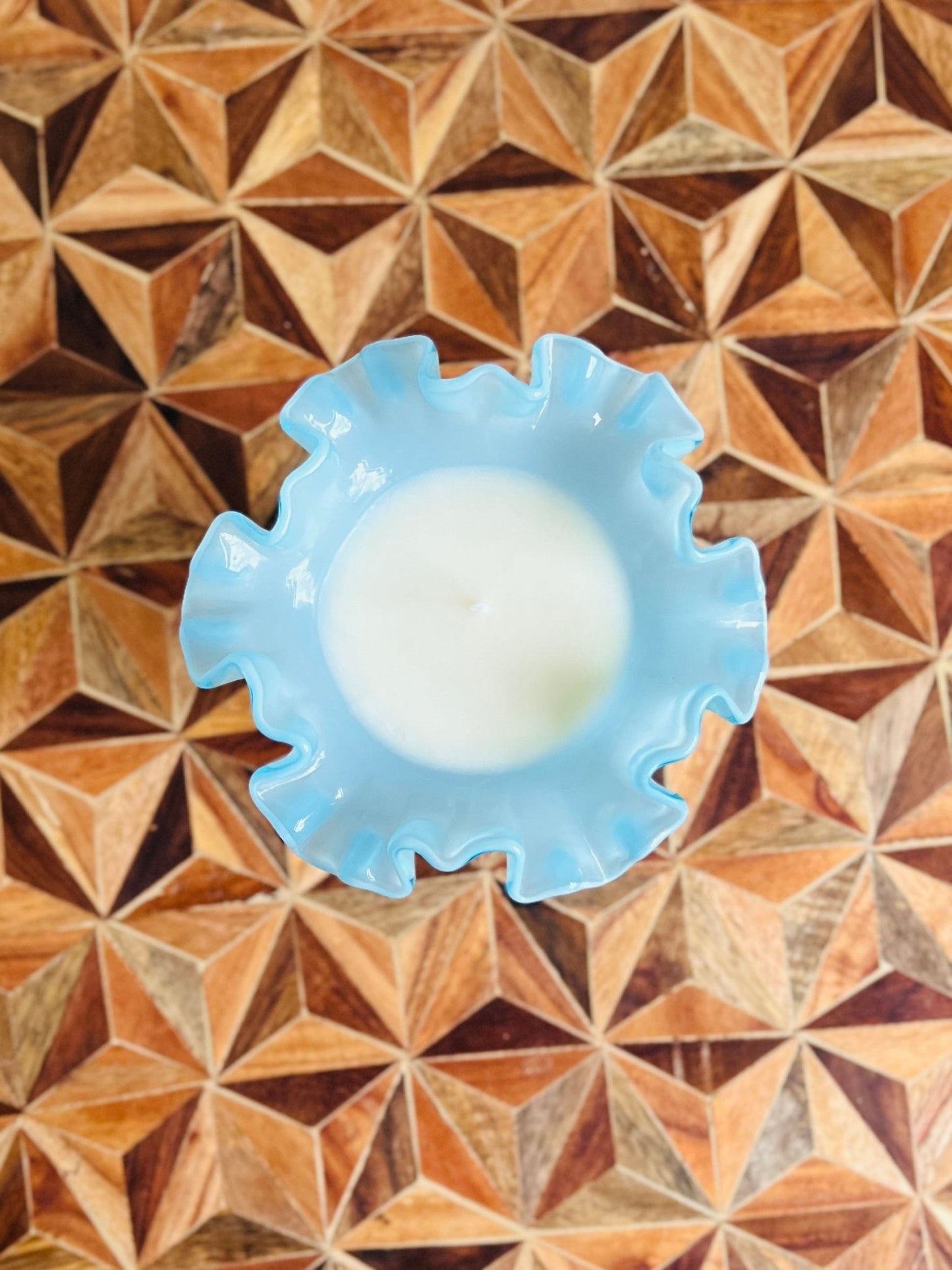 Just Wow - Milk Glass - Modern Vintage Candle