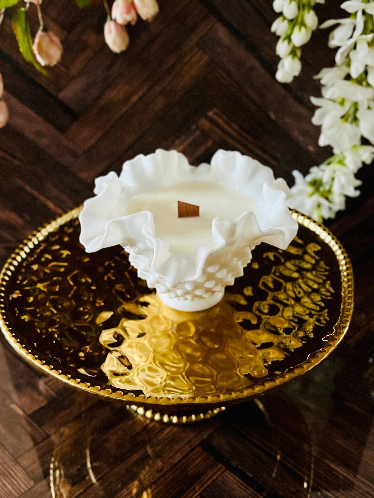 Milk Madness - Milk Glass - Modern Vintage Candle