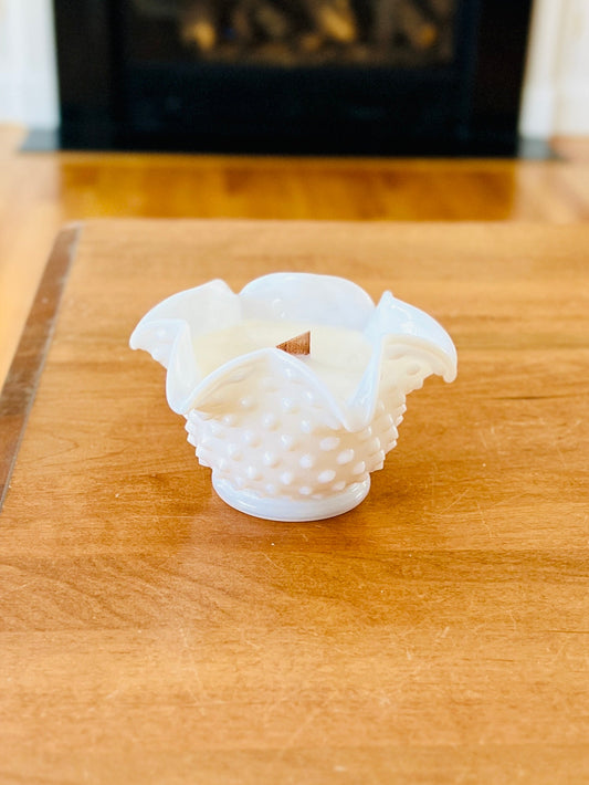 Mini Milk BonBon - Milk Glass - Modern Vintage Candle