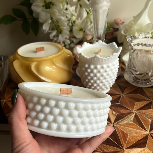 My Favorite Milk - Milk Glass - Modern Vintage Candle