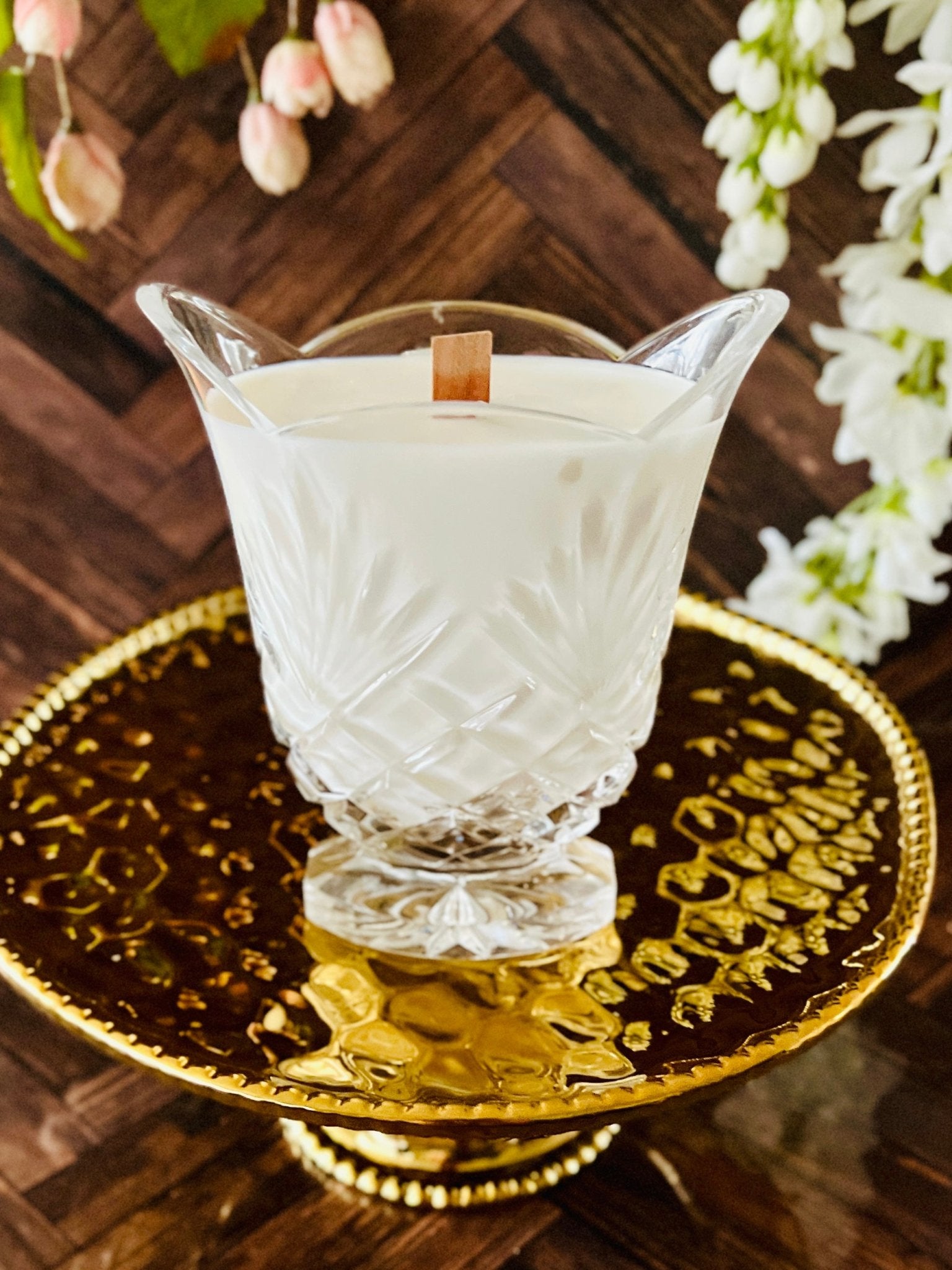 Noritake Hall - Crystal - Modern Vintage Candle