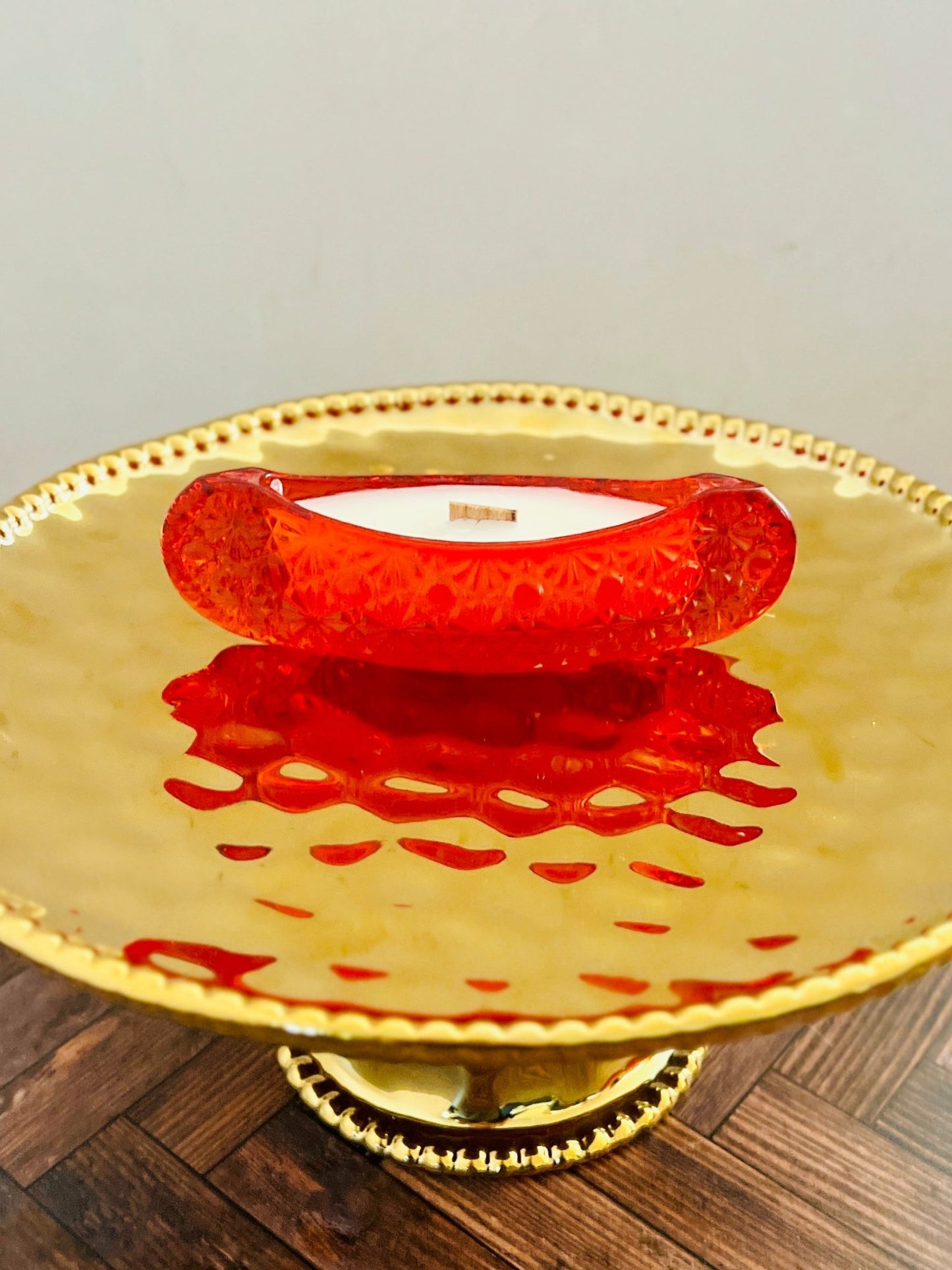 Red Canoe - Glass - Modern Vintage Candle