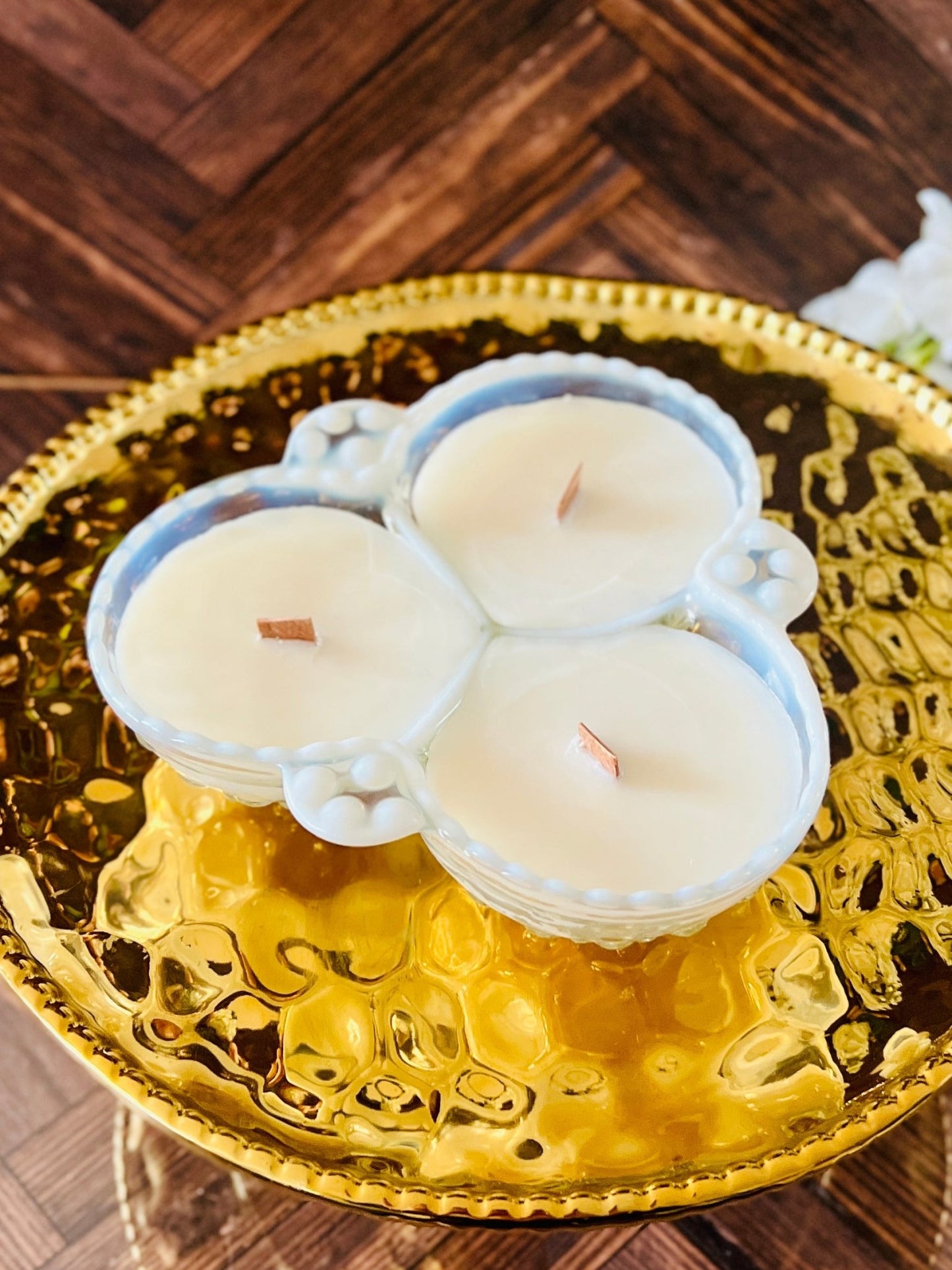 Relish the Moon - Moonstone Glass - Modern Vintage Candle