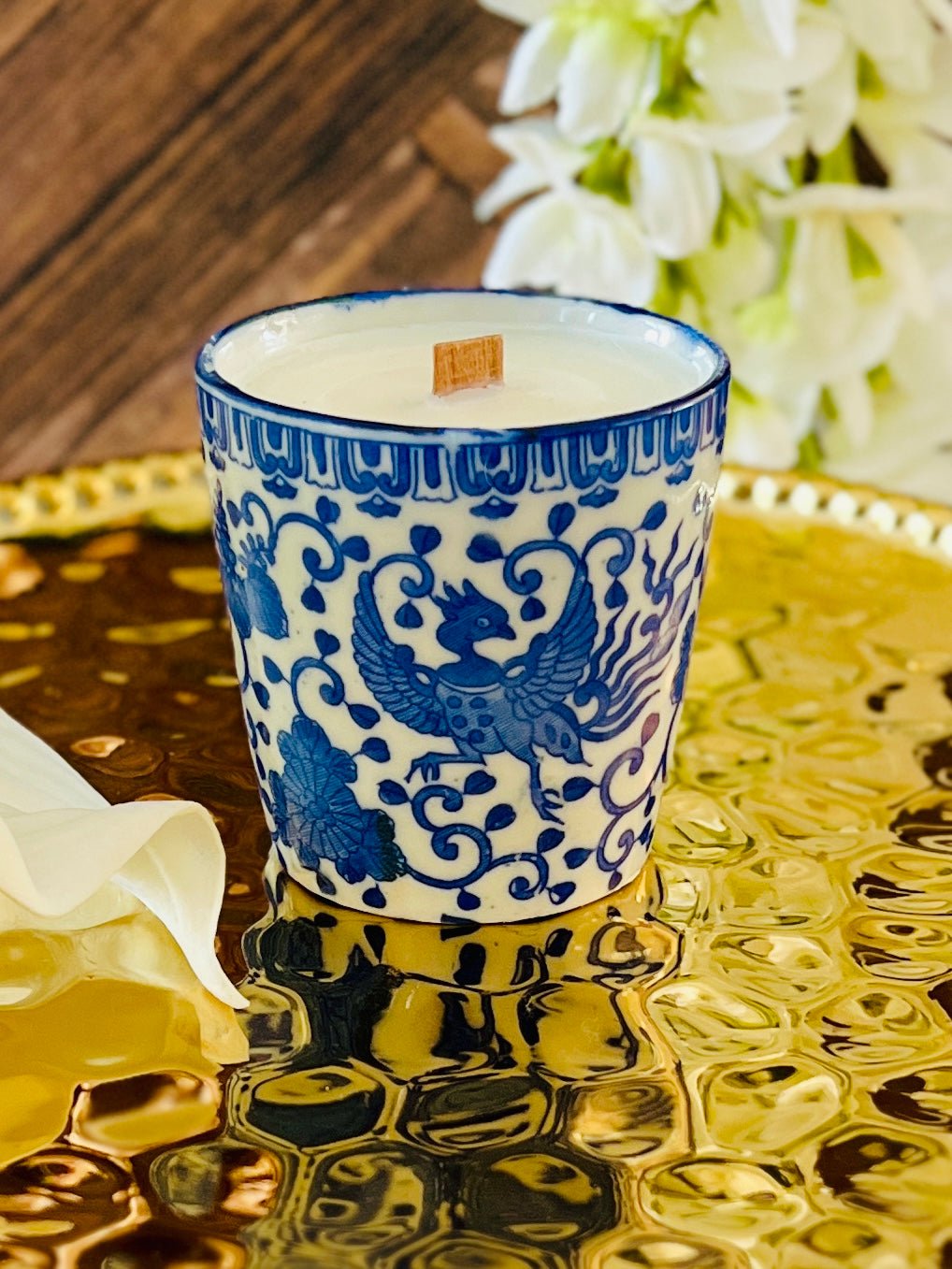 Rise Like the Phoenix - Porcelain - Modern Vintage Candle