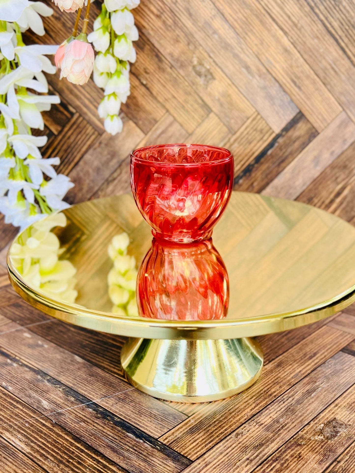 Roly Poly Red - Glass - Modern Vintage Candle