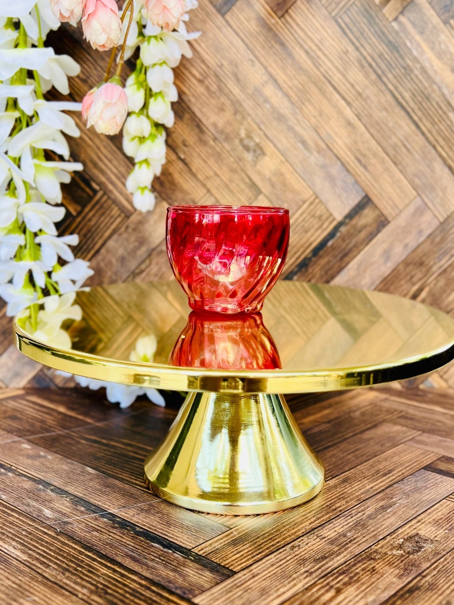 Roly Poly Red - Glass - Modern Vintage Candle