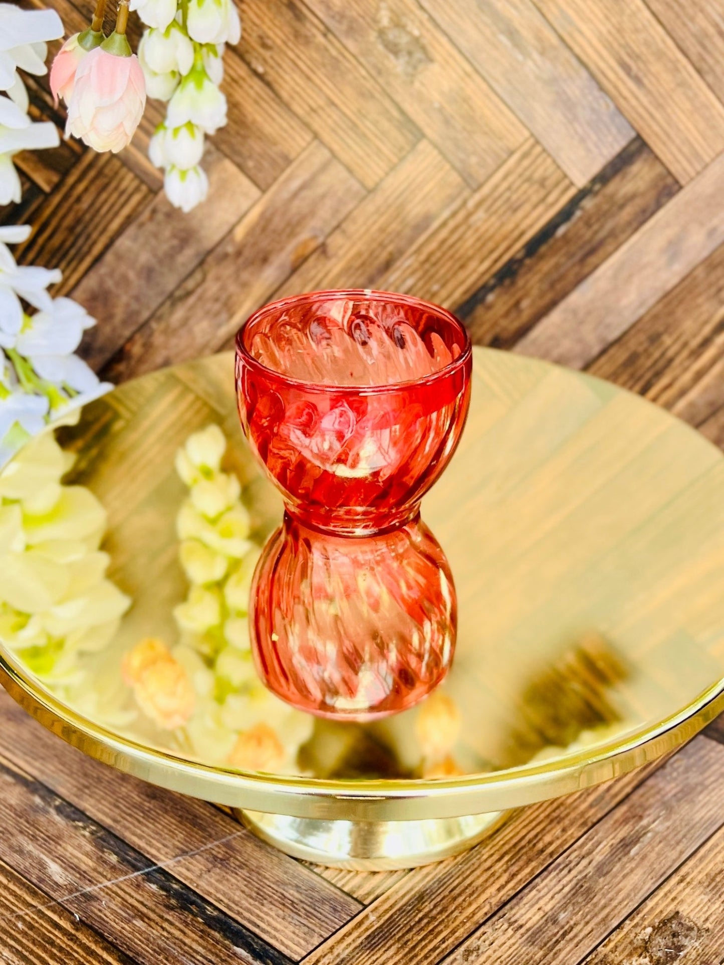 Roly Poly Red - Glass - Modern Vintage Candle