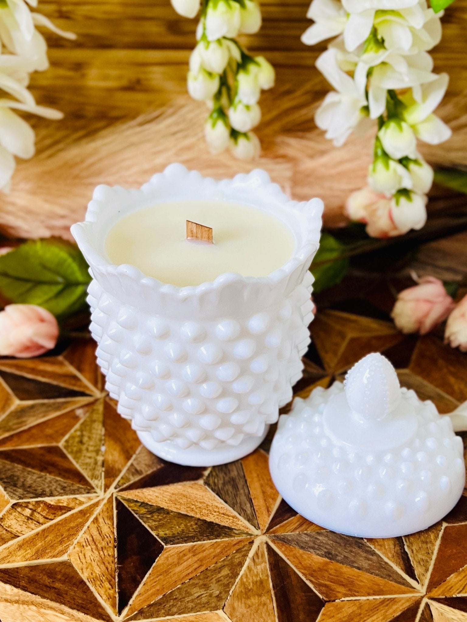 Sugary Goodness - Milk Glass - Modern Vintage Candle