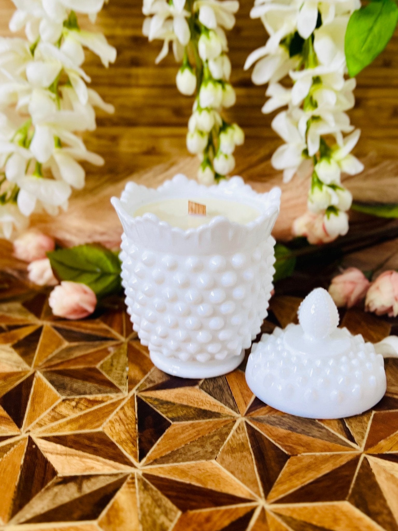 Sugary Goodness - Milk Glass - Modern Vintage Candle