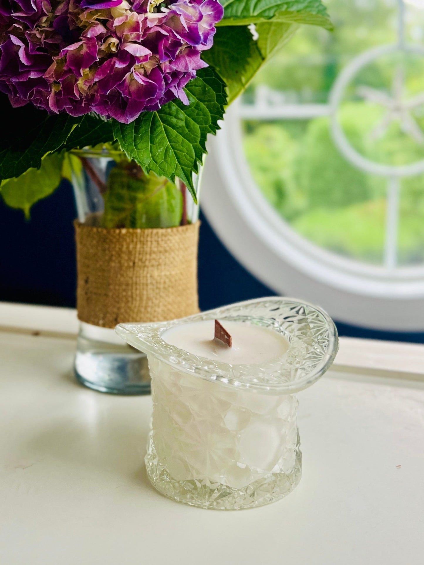 Transparently Fenton - Glass - Modern Vintage Candle