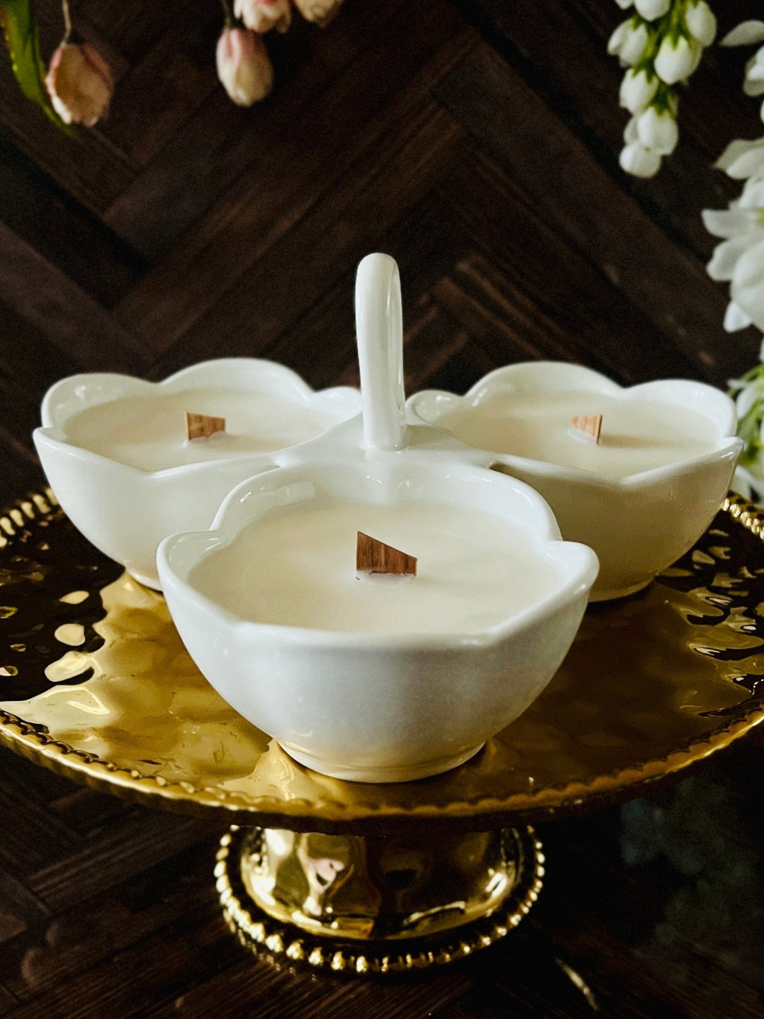 Tres Velas - Ceramic - Modern Vintage Candle