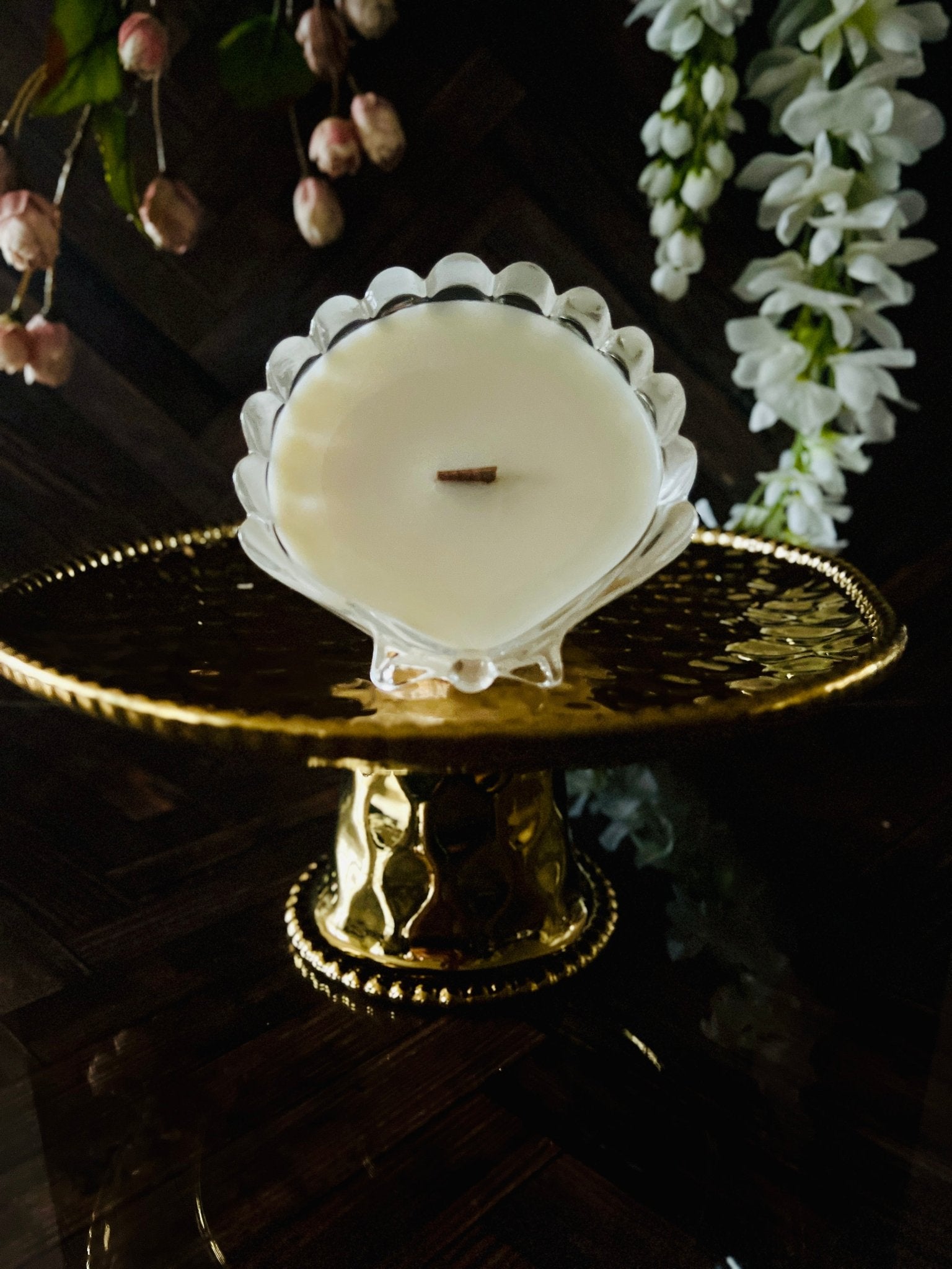 Waterford Clamshell - Crystal - Modern Vintage Candle