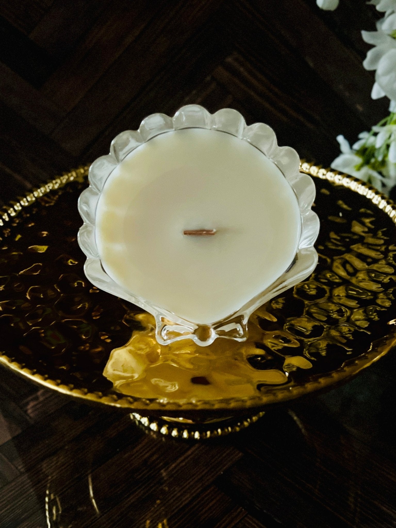 Waterford Clamshell - Crystal - Modern Vintage Candle