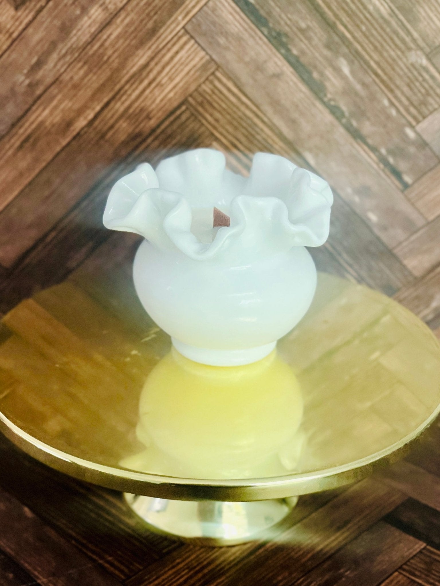 Whitecrest - Milk Glass - Modern Vintage Candle