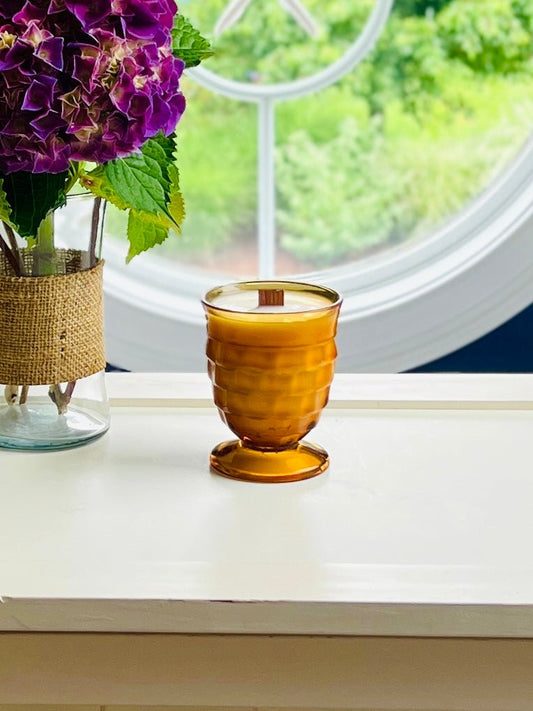 Whitehall Amber - Glass - Modern Vintage Candle